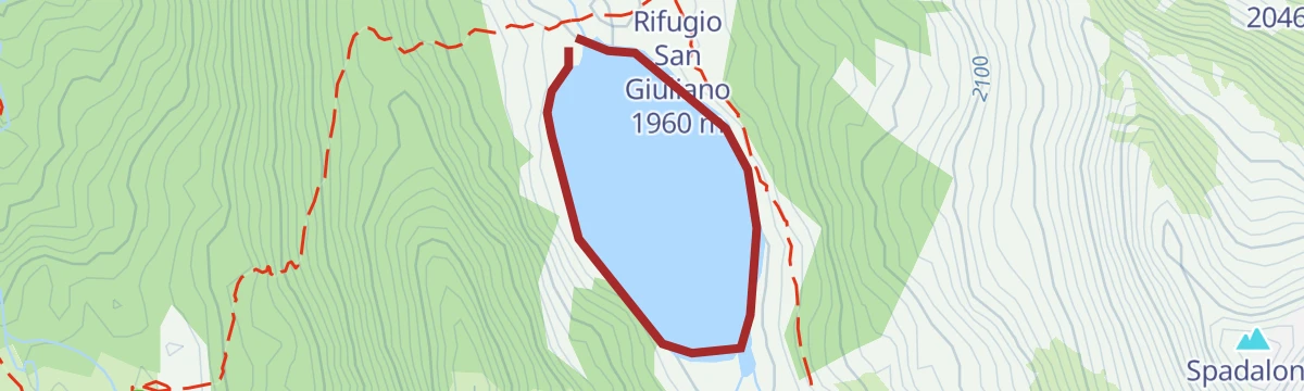 Route map: Lago Garzonè U